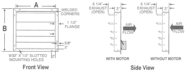 Intake / Exhaust Shutter Diagram