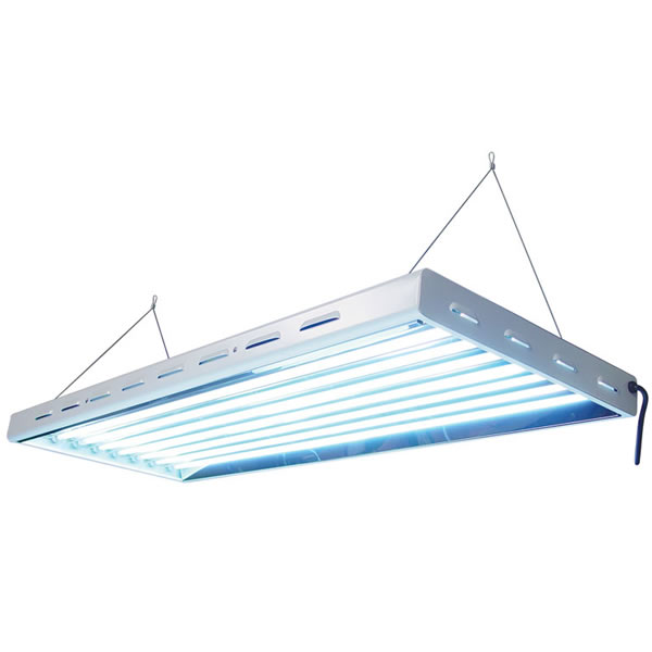 Indoor Grow Light Fix Sun Blaze T5 Fluorescent Fixture1 Lamp120V 4 ft 