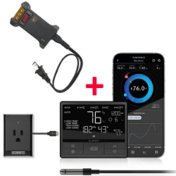 Greenhouse Control System with Gas Heater Relay ac, infinity, CTR69P, thermostat, controller, greenhouse, humidity, temperature, control, wifi, bluetooth, pro, 69, smart, app, phone, humidistat, timer