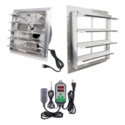 Basic Plug In Exhaust Fan Systems fan, cooling, greenhouse, shop, exhaust, ventilation, package, garage, plug, louvered, automatic, prewired, 8006, 8006100, 8006105, 8006110, 8006115, 8006120, 8006125, 8006130, 8006135, 800567