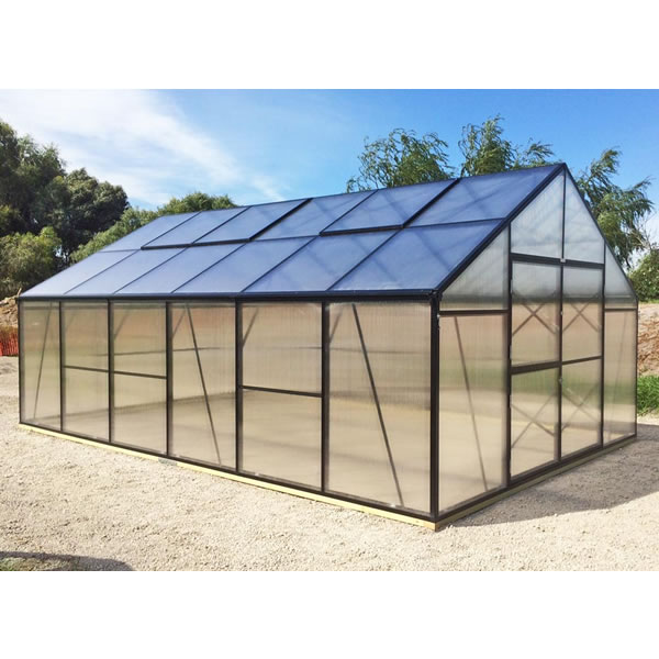 GM13 - Grow More 13' x 13' Greenhouse Kit grow, more, greenhouse, kits, hobby, sale, small, polycarbonate, diy, backyard, winter, garden, aluminum