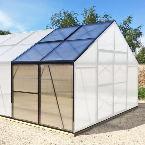 Grow More 6' 6" Greenhouse Extension for GM13 grow, more, greenhouse, kits, hobby, sale, small, polycarbonate, diy, backyard, winter, garden, extension