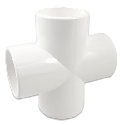 Pvc Fitting 4 Way Cross Connector