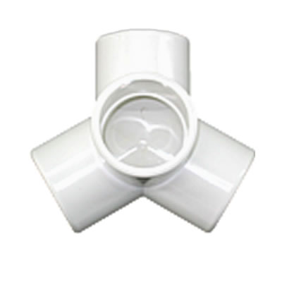 PVC Fitting - 4 Way Y Connector 1 1/4" pvc, fittings, pipe, connectors, furniture, schedule, 40, projects, specialty, 4, way, Y, table, base