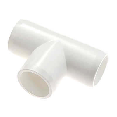 PVC Fitting - Tee Connector  pvc, fittings, pipe, connectors, furniture, schedule, 40, projects, specialty, tee, T