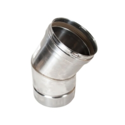 Stainless Steel Category 3 Vent 30 Degree Elbow vent, flue, duct, pipe, furnace, exhaust, gas, modine, sterling, heater, category, elbow, 30, degree