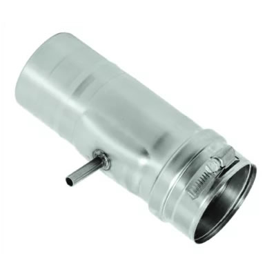 Stainless Steel Category 3 Vent Drip Tee vent, flue, duct, pipe, furnace, exhaust, gas, modine, sterling, heater, category, tee, drip