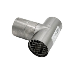 Stainless Steel Category 3 Vent Screened Termination Tee vent, flue, duct, pipe, furnace, exhaust, gas, modine, sterling, heater, category, tee, termination