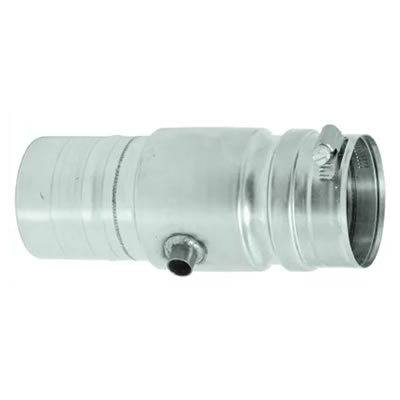 Stainless Steel Category 3 Vent 5" Universal Drain vent, flue, duct, pipe, furnace, exhaust, gas, modine, sterling, heater, category, drain, condensate