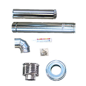 Sterling TF / XF Category 1 Horizontal Vent Kit sterling, vent, kit, tf, heater, horizontal, pipe, greenhouse, xf, category, 1, one, galvanized, duct