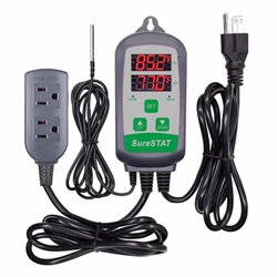 SureStat DT10 Plug-in Digital Thermostat temperature, thermostat, digital, control, controller, portable, plug, in, prewired, cheap, greenhouse, prewired