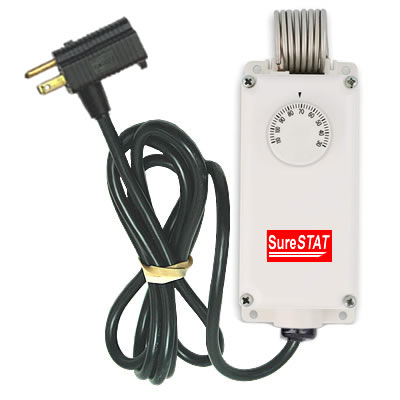SureStat TS116 Plug In Portable Thermostat Control thermostat, plug, in, portable, control, heater, fan, greenhouse, garage, shop, room, home, ac, 4820940, 4820945