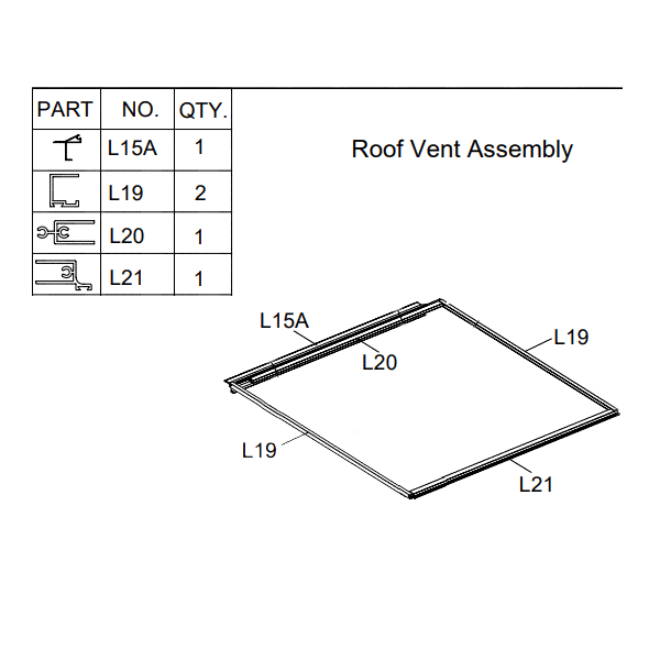 Grow More Replacement Roof Vent Frame replacement, frame, greenhouse, vent, greenhouses, roof, more, kits, grow