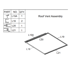 Grow More Replacement Roof Vent Frame 