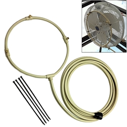 3/8" Flexible Fan Mist Rings mist, ring, fan, misting, mister, cooling, cooler, air, water, cool, greenhouse, outdoor, 5020043, 5020044, 5020045