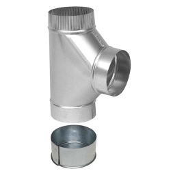 Concentric Vent Inlet Tee and Cap gas, venting, heaters, tee, inlet, cap, concentric, vent, accessories, and, heating, sterling