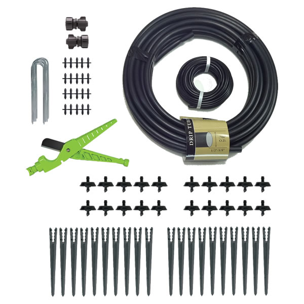 Basic Dripper Kit drip, irrigation, watering, pot, container, dripper, water, greenhouse, landscape, flowers, shrubs, garden